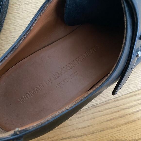 Common Projects Leather & Suede Creepers in Black - Picture 5 of 6